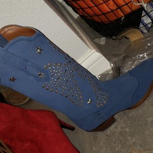 Blue Suede American Rebel Elvis Presley boots